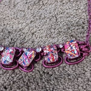 Pink choker Betsy Johnson